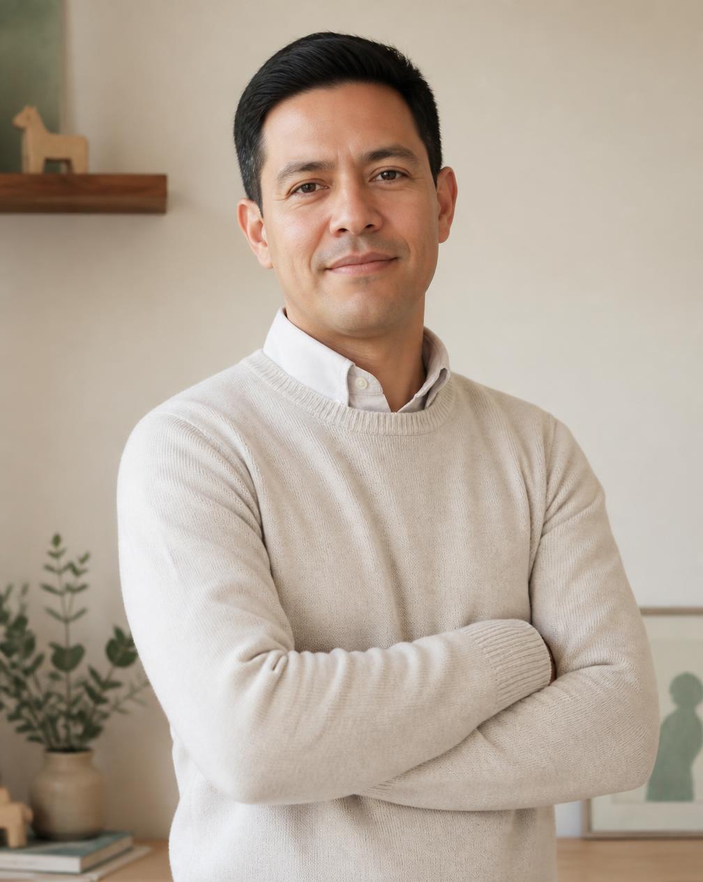 Retrato del Dr. Alejandro Frade, pediatra y neonatólogo